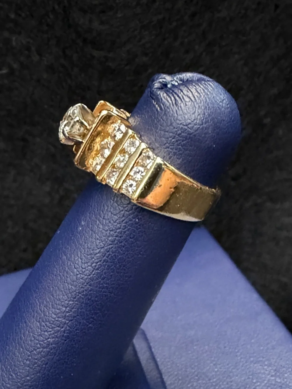 Vintage 1990's Architectural Designed Wedding Ring